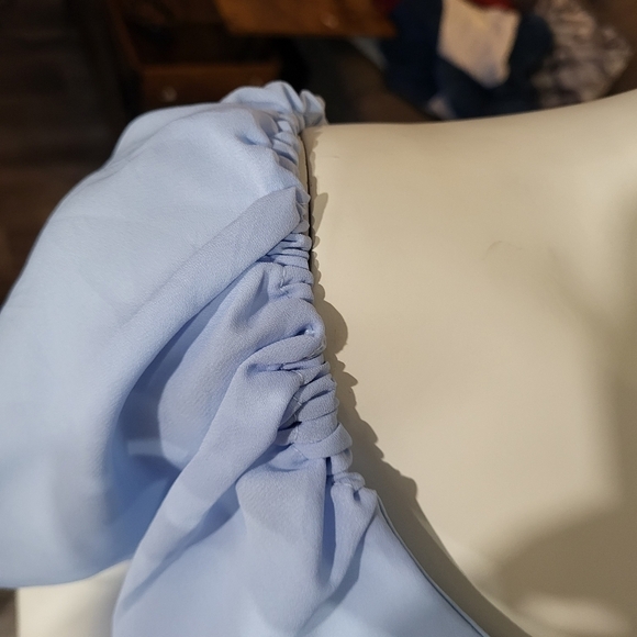 MIIA - Wide neck Ruffle layers Blouses - Picture 5 of 9